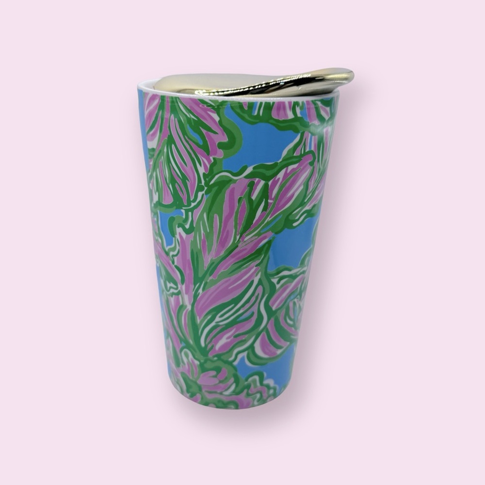 Lilly‎ Pulitzer In The Bungalows Ceramic Travel Mug